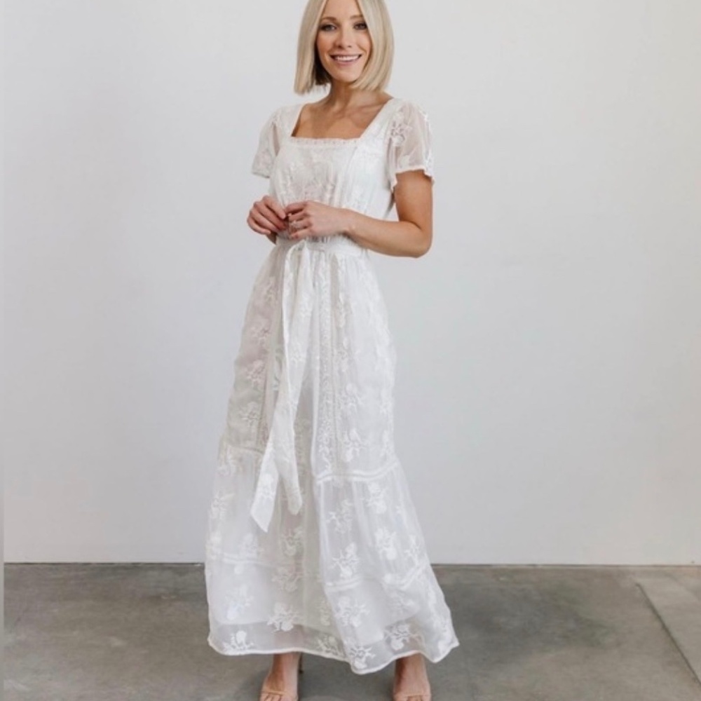 Baltic Born - White Rosalee Maxi Dress